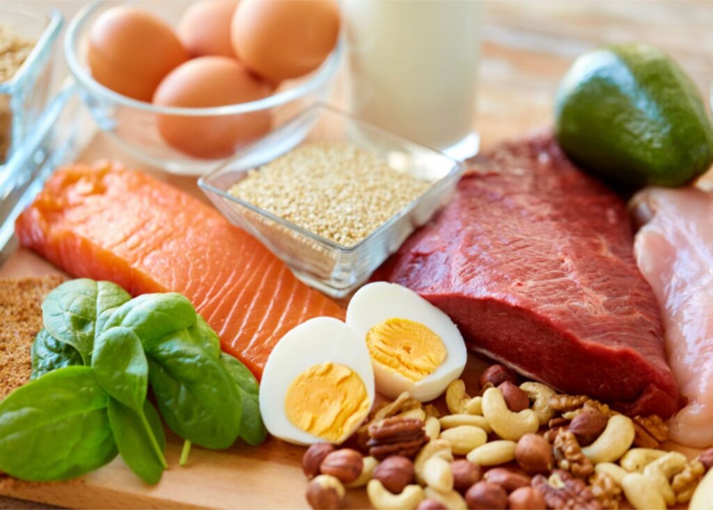 Eat more protein om a clean bulk meal plan.